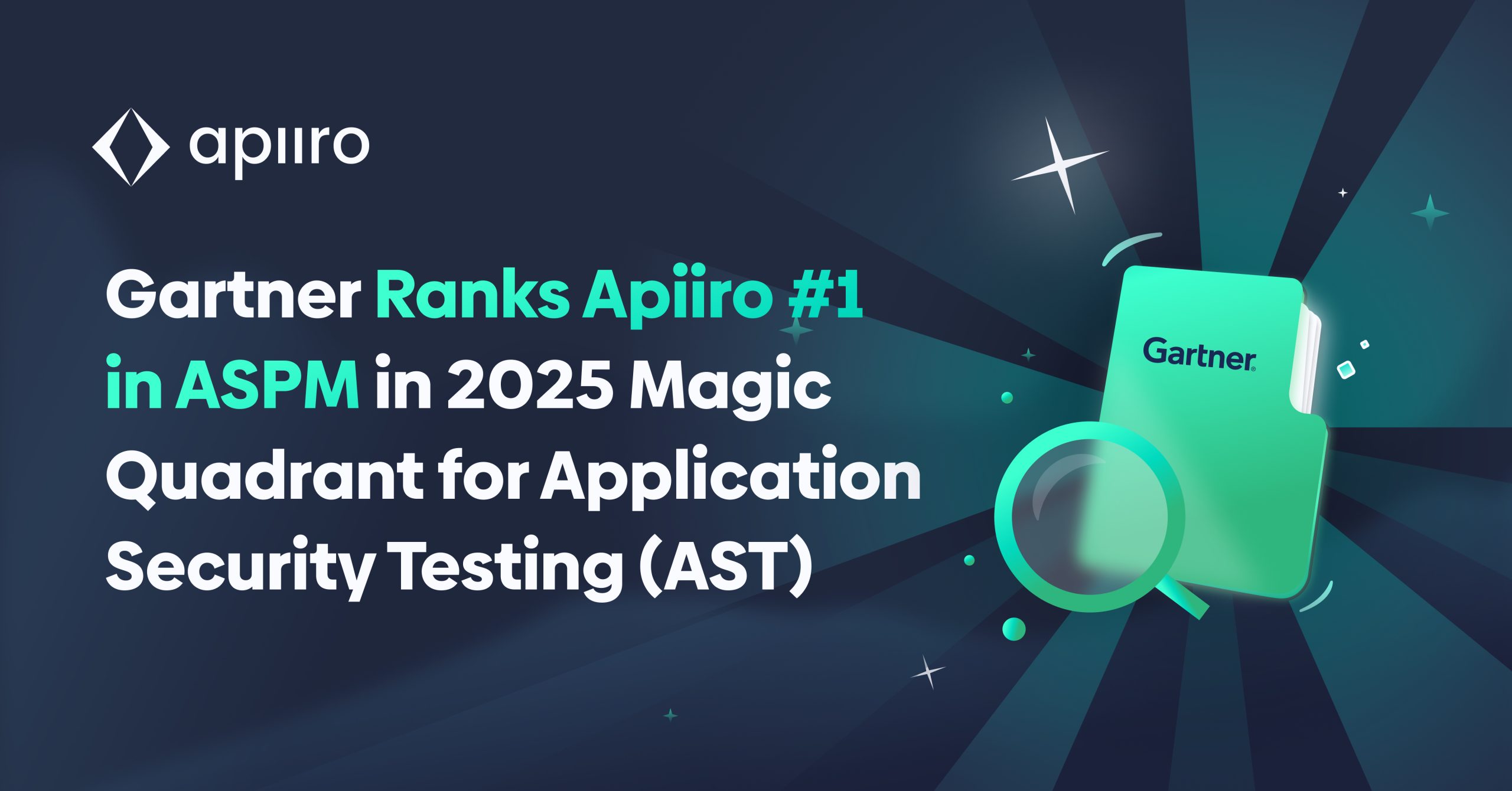 Gartner Ranks Apiiro #1 in ASPM in 2025 Magic Quadrant for Application Security Testing (AST)
